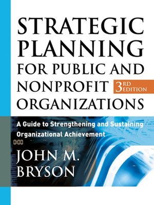 eBook - Strategic Planning for Public and Nonprofit Organizations